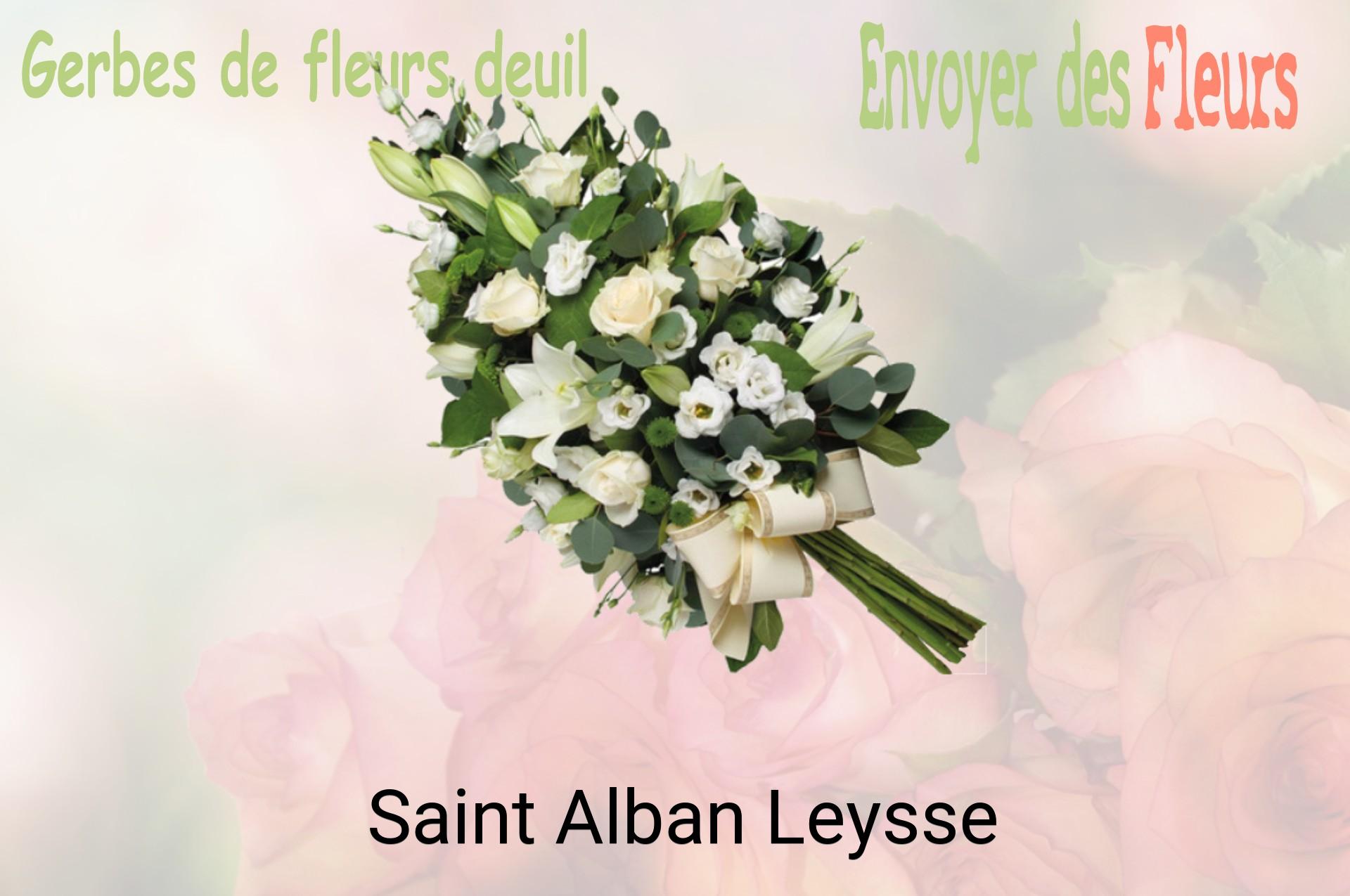 Gerbe de fleurs de deuil livrée à Saint-Alban-Leysse